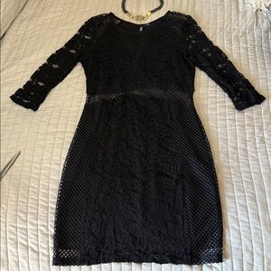 Elegant Black Lace Dress